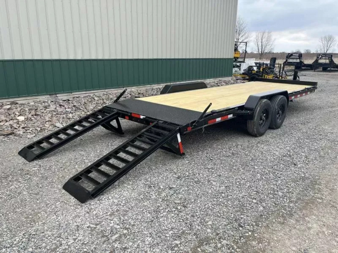 New 2025 22ft Baseline HEQ208 8" I-beam Equipment Trailer