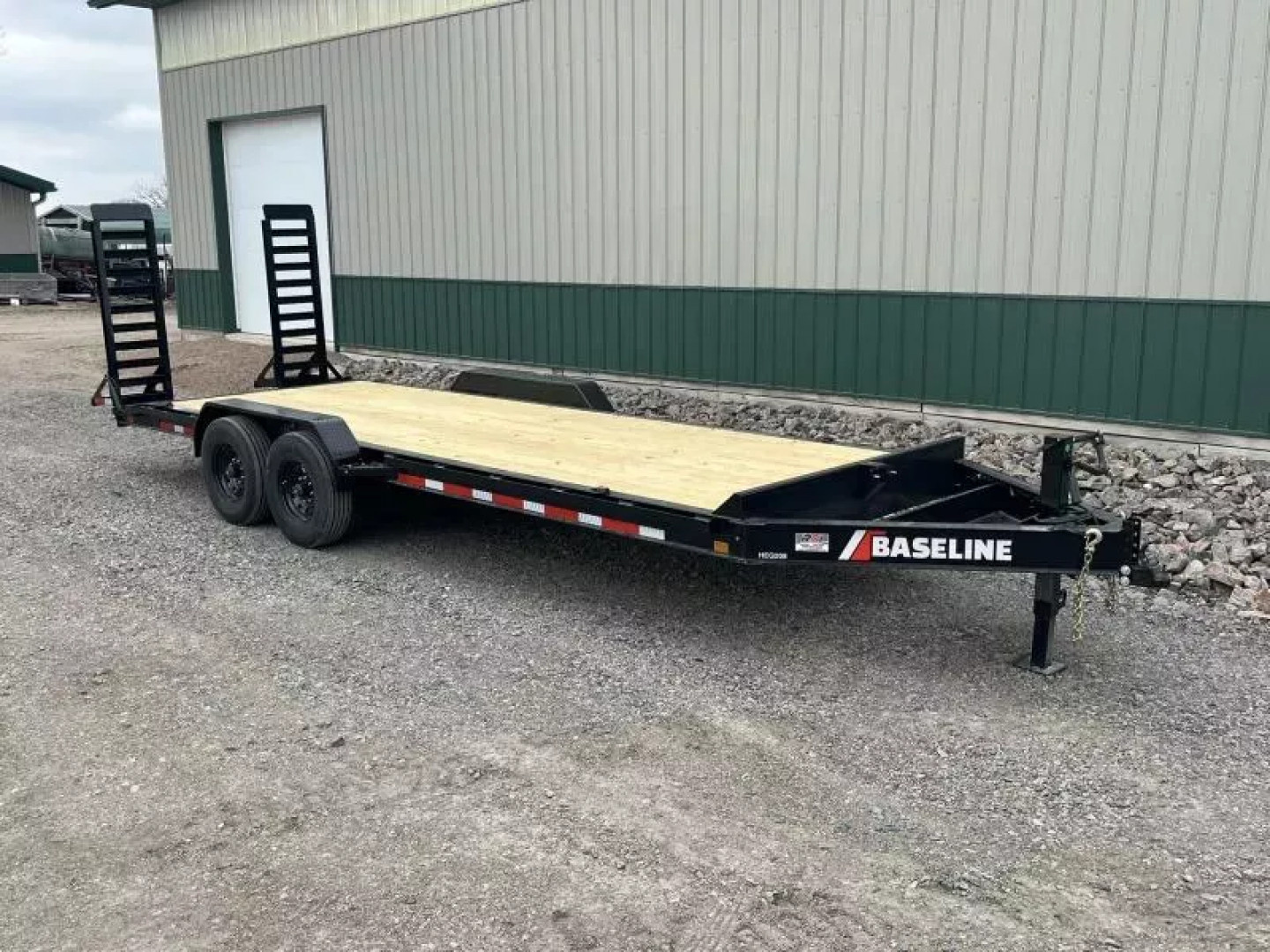 New 2025 22ft Baseline HEQ208 8" I-beam Equipment Trailer