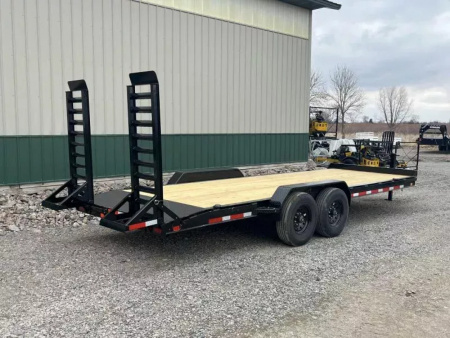 New 2025 22ft Baseline HEQ208 8" I-beam Equipment Trailer