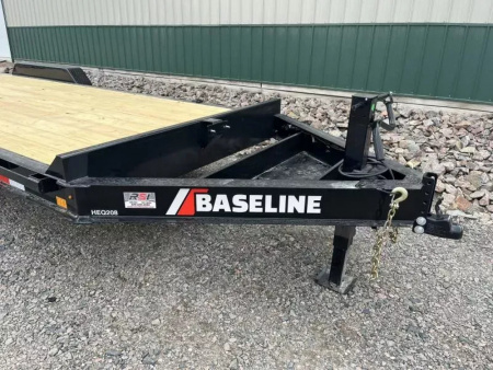 New 2025 22ft Baseline HEQ208 8" I-beam Equipment Trailer
