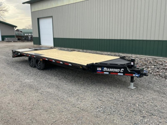 New 2025 24' - 18k Diamond C DEC208 Flatbed Trailer