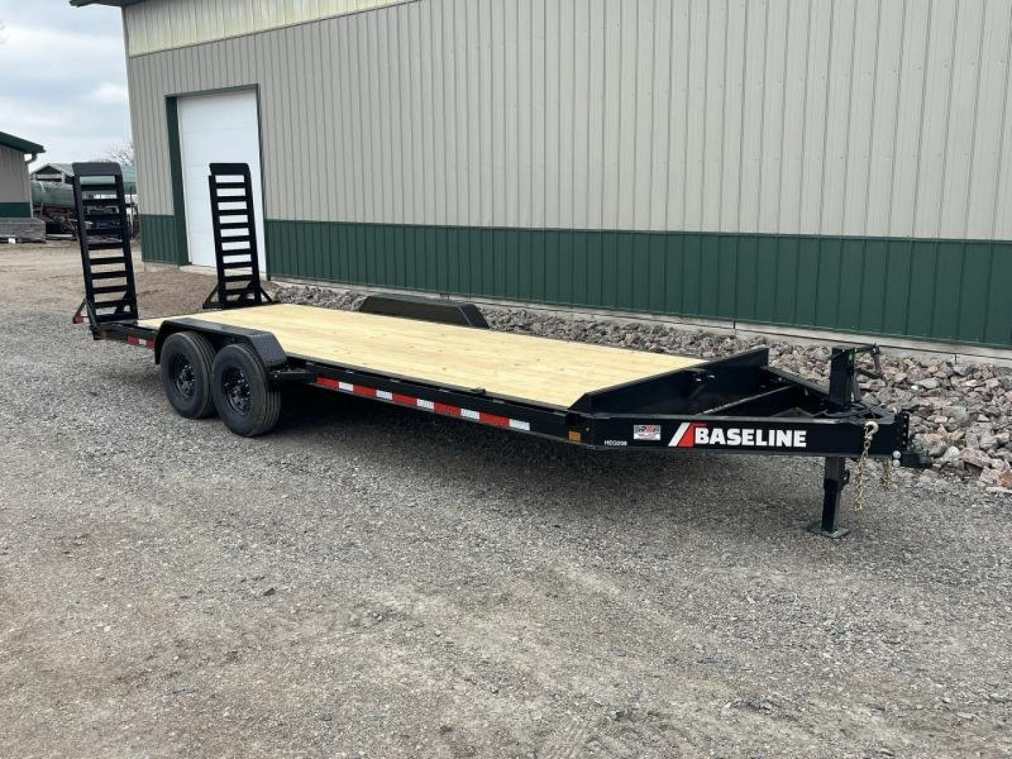 New 2025 22ft Baseline HEQ208 8" I-beam Equipment Trailer
