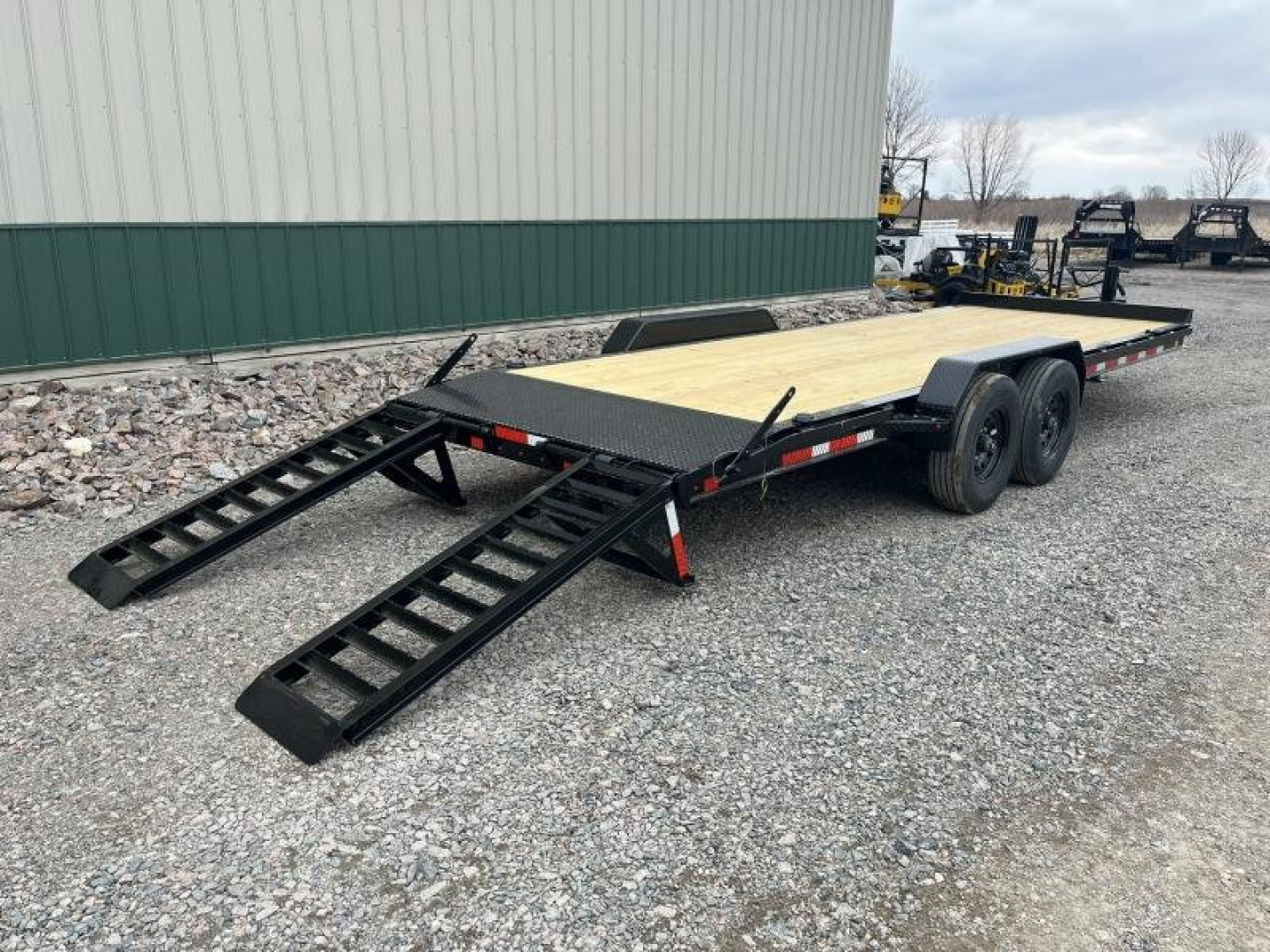 New 2025 22ft Baseline HEQ208 8" I-beam Equipment Trailer