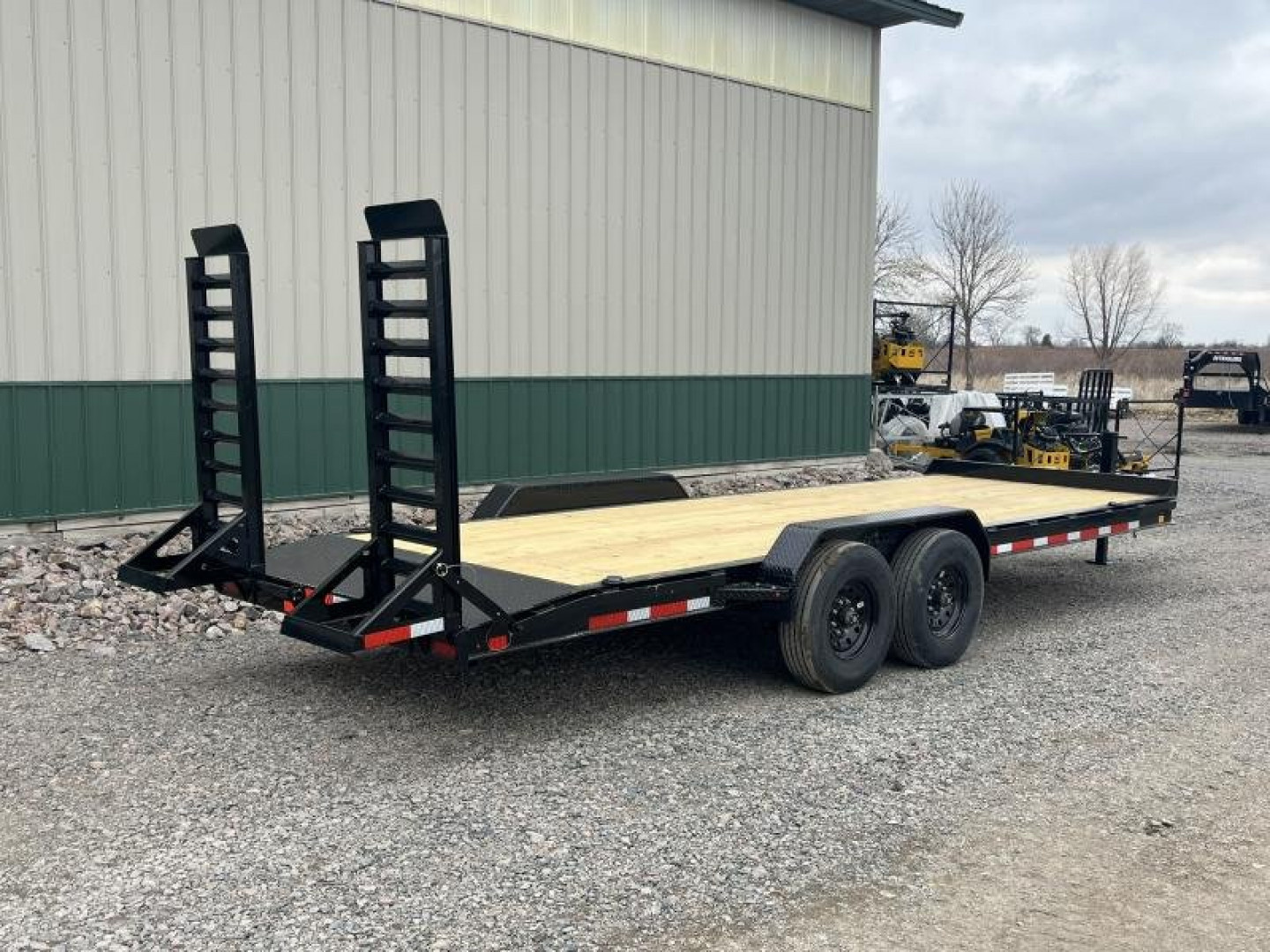New 2025 22ft Baseline HEQ208 8" I-beam Equipment Trailer