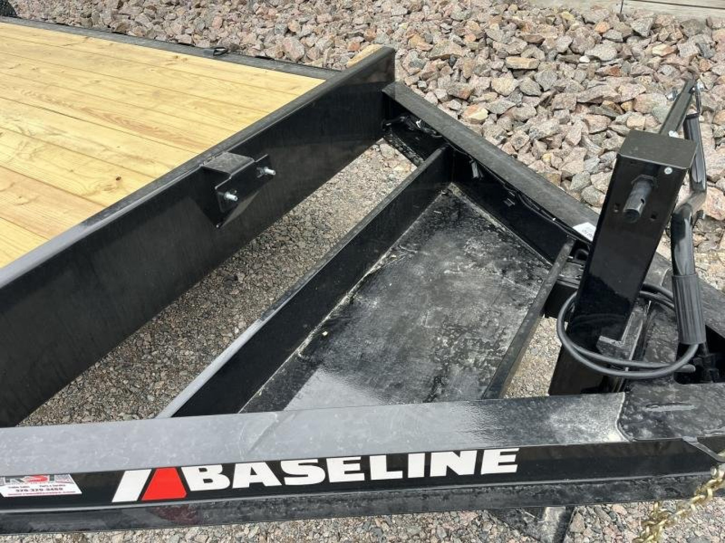 New 2025 22ft Baseline HEQ208 8" I-beam Equipment Trailer