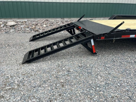 New 2025 22ft Baseline HEQ208 8" I-beam Equipment Trailer