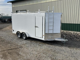 New 2025 E-Z Hauler 7'X16' Aluminum - Contractor Pkg Enclosed Trailer