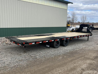 New 2025 Diamond C Trailers FMAX210 32' Hydraulic Dovetail GN Flatbed Trailer