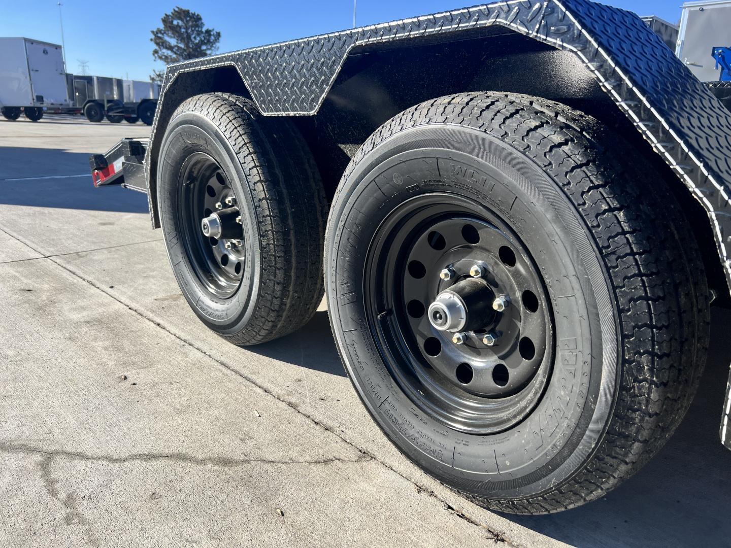 New NEW 2026 Double A 20’ flatbed Equipment Trailer 2-5200 lb axles=10K, dovetail, Slide In Ramps