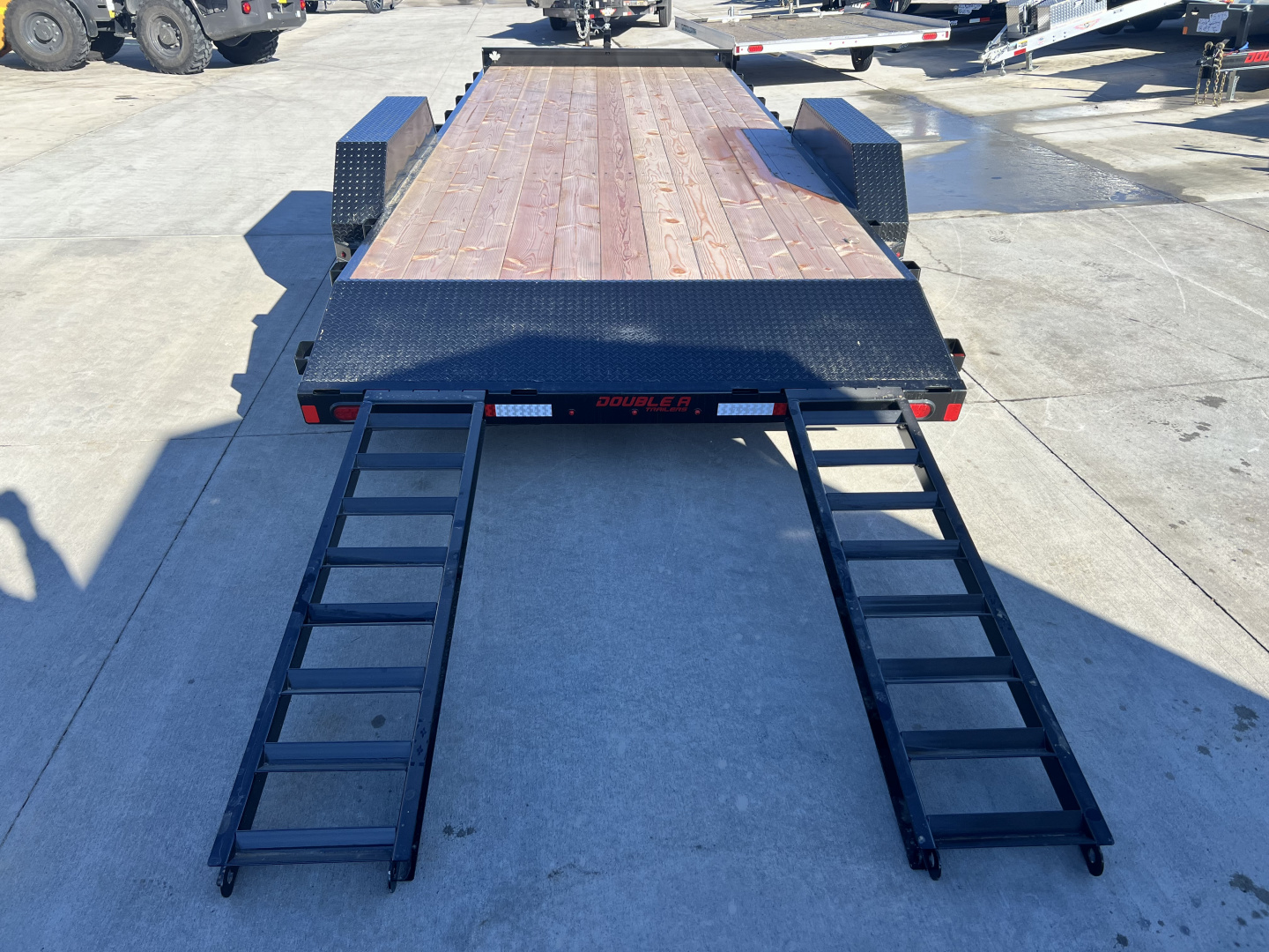 New NEW 2026 Double A 20’ flatbed Equipment Trailer 2-5200 lb axles=10K, dovetail, Slide In Ramps