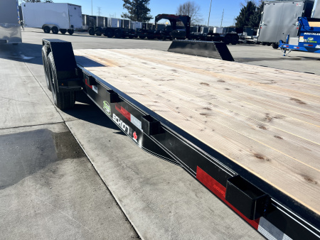 New NEW 2026 Double A 20’ flatbed Equipment Trailer 2-5200 lb axles=10K, dovetail, Slide In Ramps