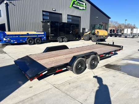 New NEW 2026 Double A 20’ flatbed Equipment Trailer 2-5200 lb axles=10K, dovetail, Slide In Ramps