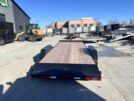 New NEW 2026 Double A 20’ flatbed Equipment Trailer 2-5200 lb axles=10K, dovetail, Slide In Ramps