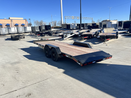 New NEW 2026 Double A 20’ flatbed Equipment Trailer 2-5200 lb axles=10K, dovetail, Slide In Ramps