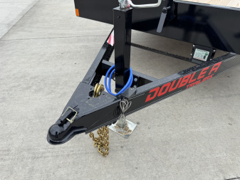 New NEW 2026 Double A 20’ flatbed Equipment Trailer 2-5200 lb axles=10K, dovetail, Slide In Ramps