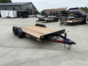 New NEW 2026 Double A 20’ flatbed Equipment Trailer 2-7000 lb axles=14K, dovetail, Slide In Ramps