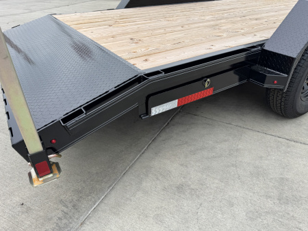 New NEW 2026 Double A 20’ flatbed Equipment Trailer 2-7000 lb axles=14K, dovetail, Slide In Ramps