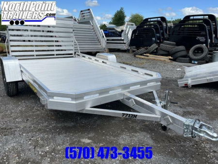 New 2026 ALUMA 77  x 12 TAILGATE Utility Trailer