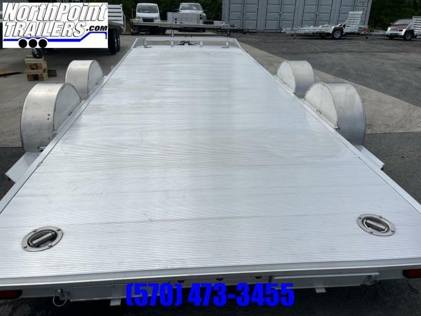 New 2026 ALUMA 18' Aluminum Car Trailer - TORSION AXLES - ALUMINUM WHEELS