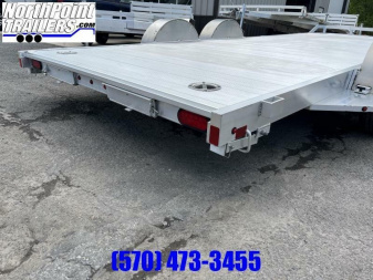 New 2026 ALUMA 18' Aluminum Car Trailer - TORSION AXLES - ALUMINUM WHEELS