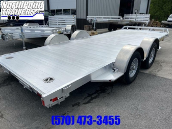 New 2026 ALUMA 18' Aluminum Car Trailer - TORSION AXLES - ALUMINUM WHEELS