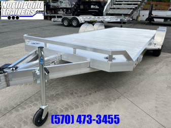 New 2026 ALUMA 18' Aluminum Car Trailer - TORSION AXLES - ALUMINUM WHEELS
