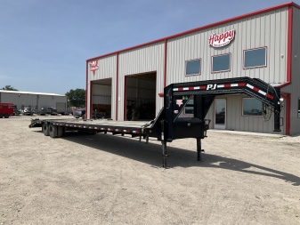 Used 2020 PJ 102"x40' GN Low-Pro Flatbed w/ Duals - LD