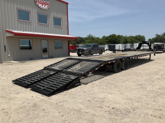 Used 2020 PJ 102"x40' GN Low-Pro Flatbed w/ Duals - LD