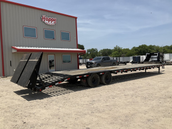Used 2020 PJ 102"x40' GN Low-Pro Flatbed w/ Duals - LD