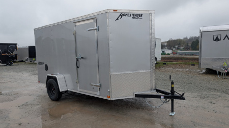 New 2026 Homesteader 6x12 Intrepid V-Nose Cargo Trailer w/ Ramp Door