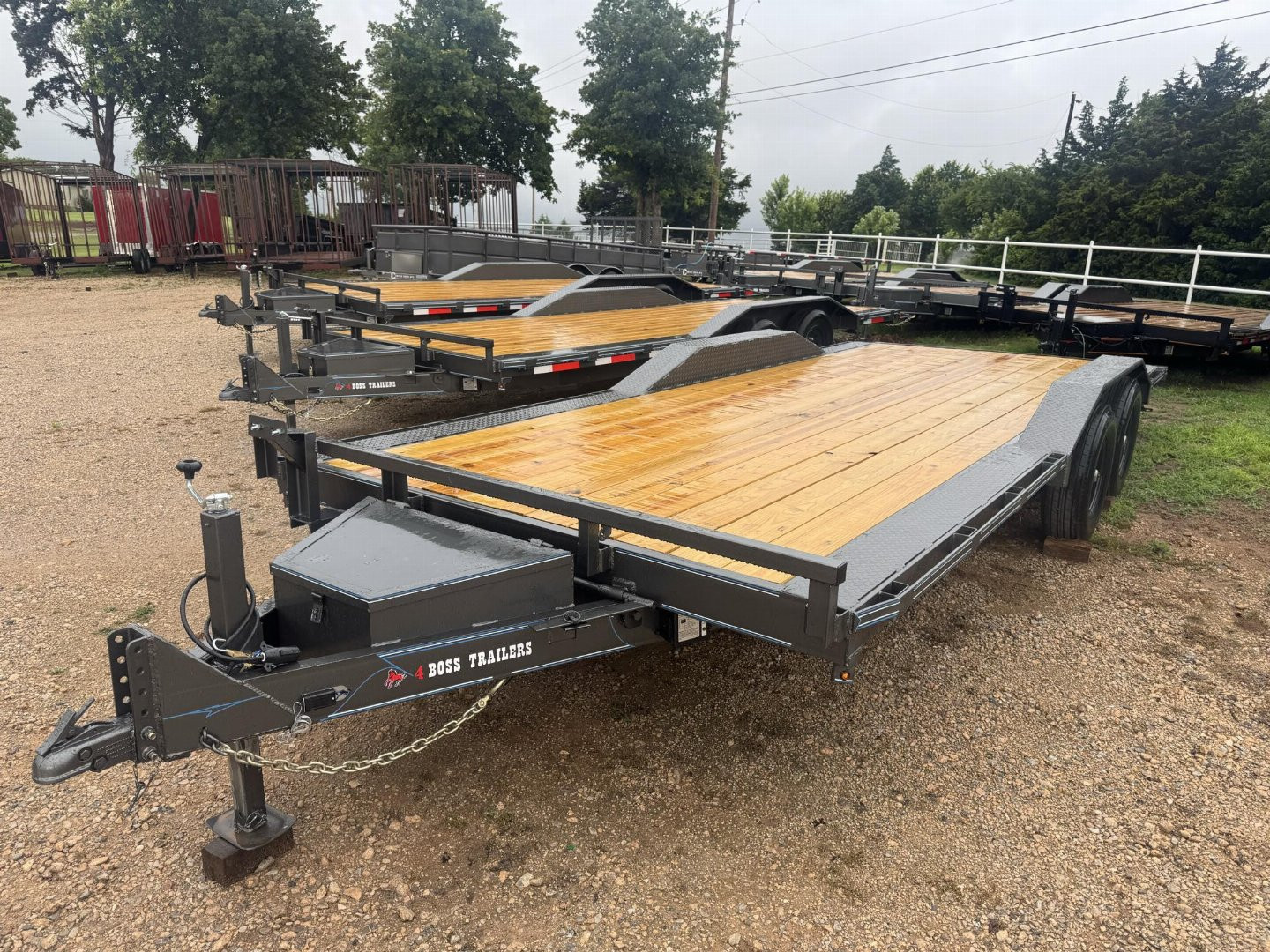 New 2025 4BOSS TRAILERS 102x22 Electric Tilt Flatbed Trailer