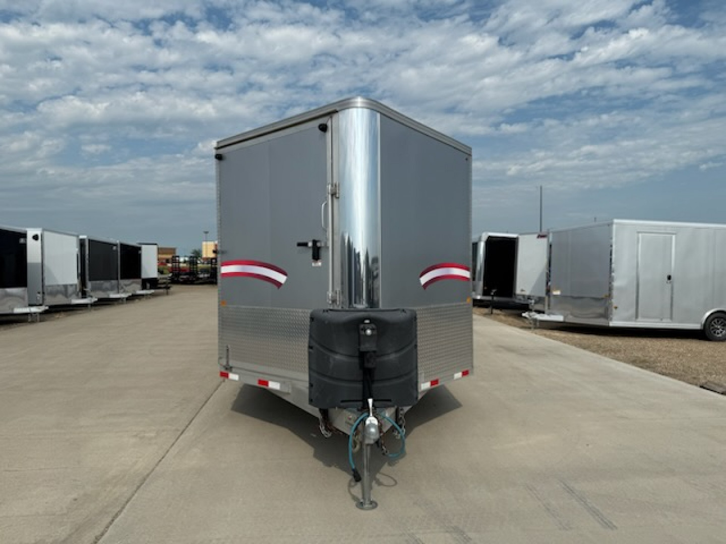 Used 2015 Mission MFS8.5X22 ALL SPORT Snowmobile Trailer/Car Hauler/Enclosed