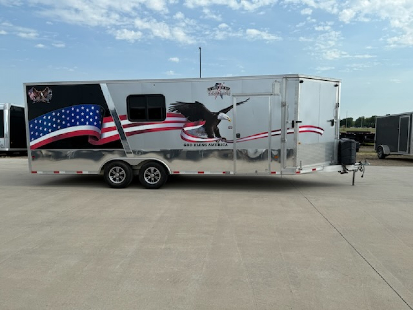 Used 2015 Mission MFS8.5X22 ALL SPORT Snowmobile Trailer/Car Hauler/Enclosed