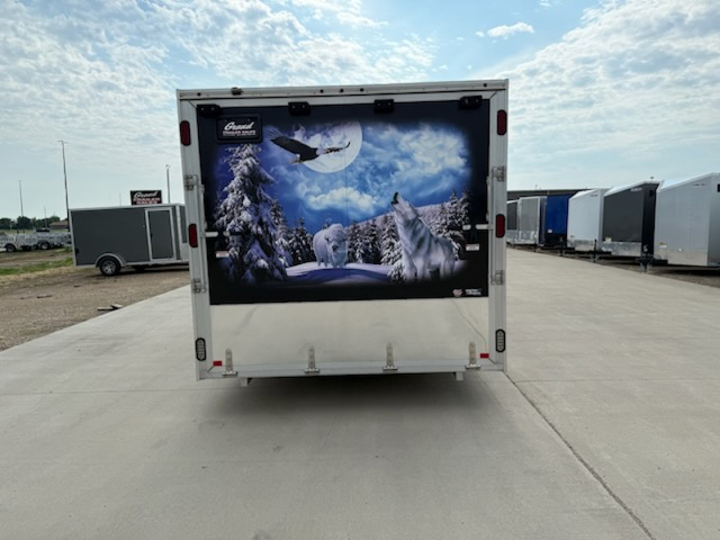 Used 2015 Mission MFS8.5X22 ALL SPORT Snowmobile Trailer/Car Hauler/Enclosed
