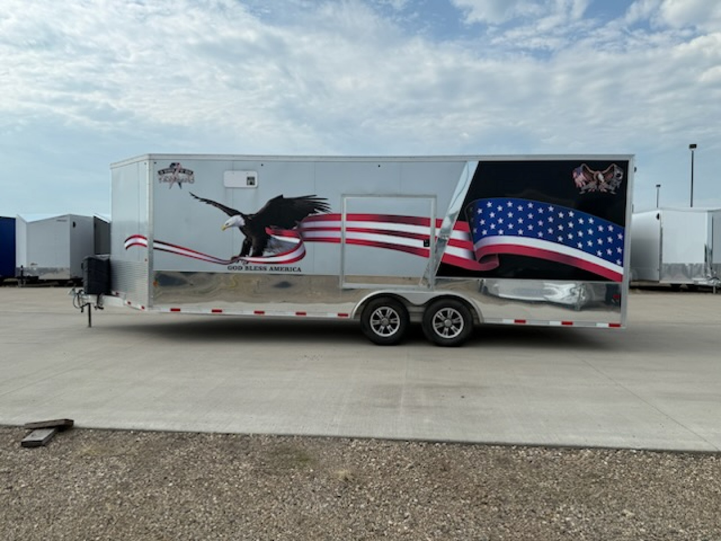 Used 2015 Mission MFS8.5X22 ALL SPORT Snowmobile Trailer/Car Hauler/Enclosed