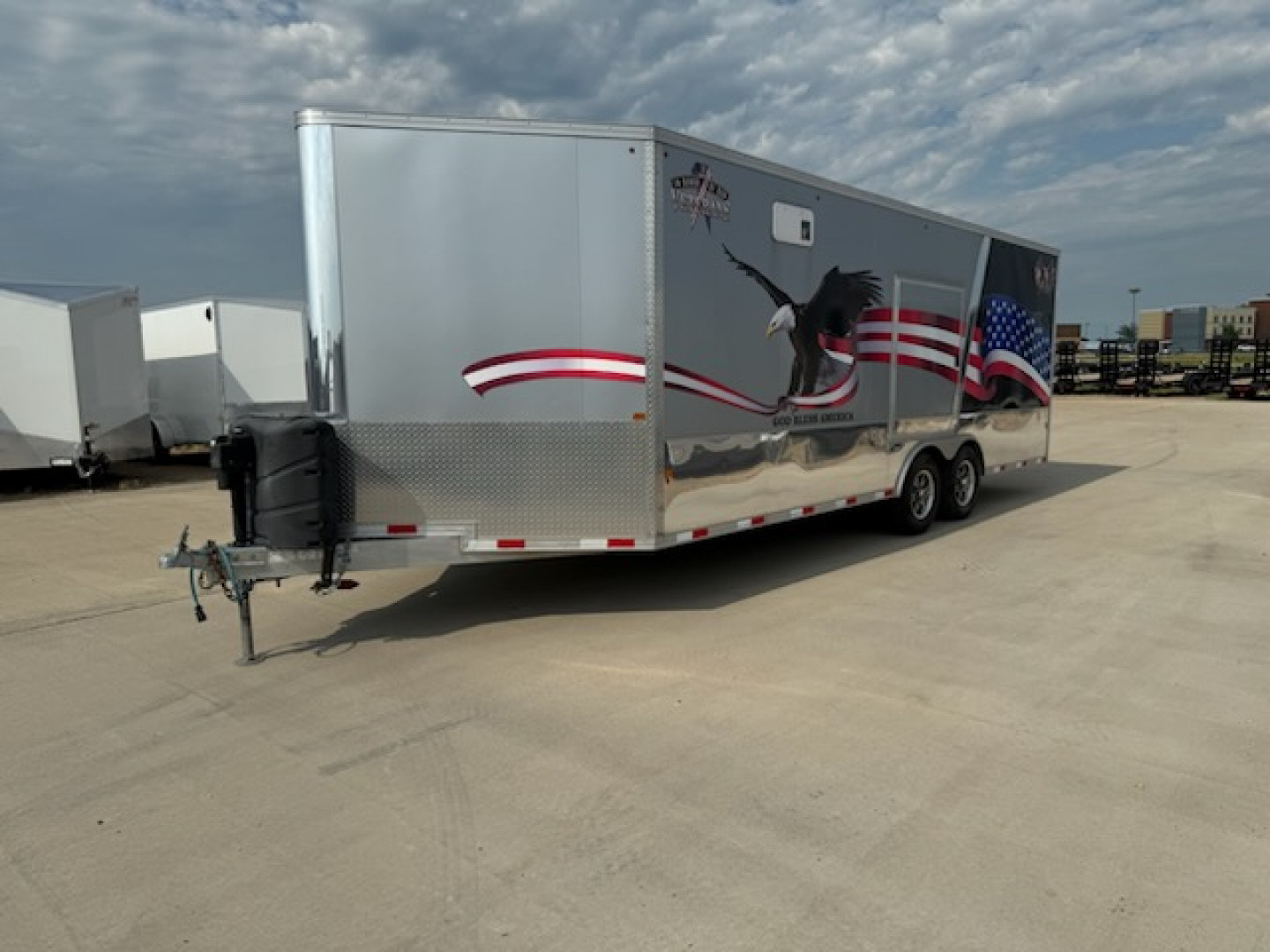 Used 2015 Mission MFS8.5X22 ALL SPORT Snowmobile Trailer/Car Hauler/Enclosed