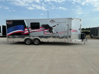 Used 2015 Mission MFS8.5X22 ALL SPORT Snowmobile Trailer/Car Hauler/Enclosed