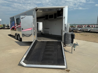 Used 2015 Mission MFS8.5X22 ALL SPORT Snowmobile Trailer/Car Hauler/Enclosed