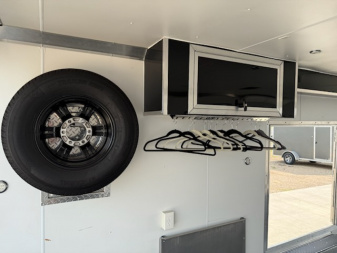 Used 2015 Mission MFS8.5X22 ALL SPORT Snowmobile Trailer/Car Hauler/Enclosed