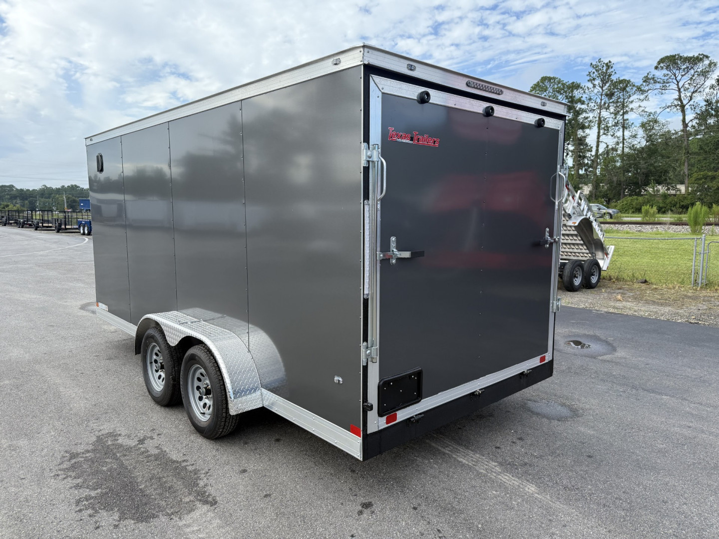 New TX7X16TA2 TEXAS TRAILERS 7' X 16' CARGO / ENCLOSED TRAILER W/ RAMP DOOR & SIDE DOOR