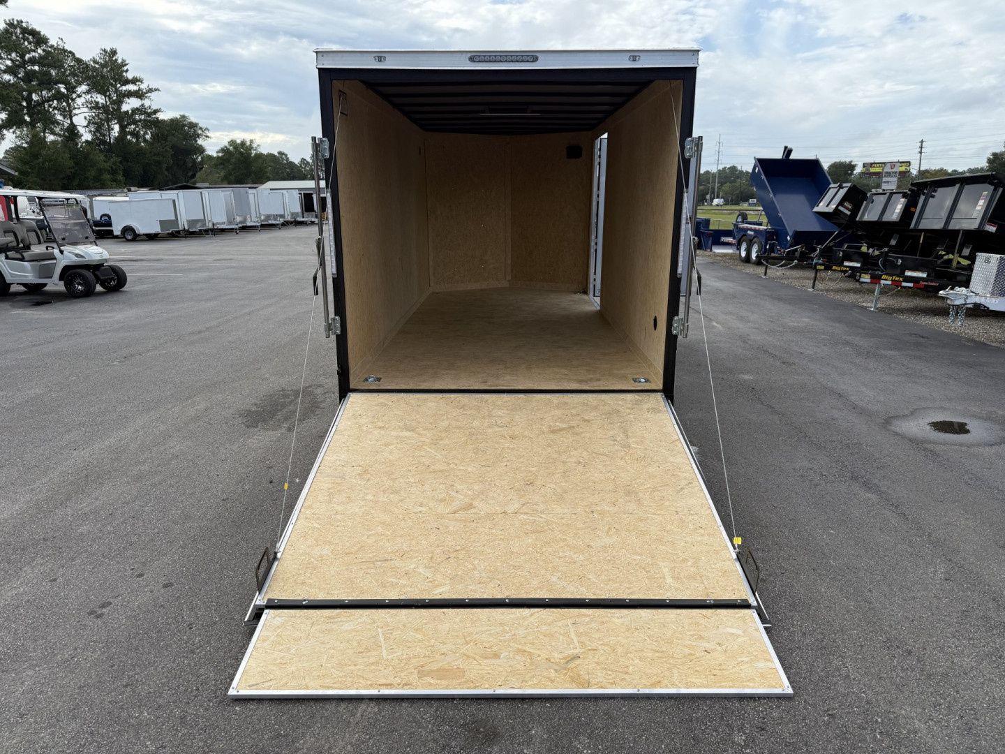 New TX7X16TA2 TEXAS TRAILERS 7' X 16' CARGO / ENCLOSED TRAILER W/ RAMP DOOR & SIDE DOOR