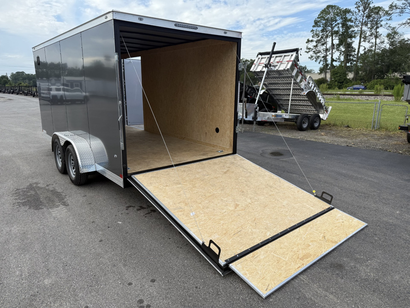 New TX7X16TA2 TEXAS TRAILERS 7' X 16' CARGO / ENCLOSED TRAILER W/ RAMP DOOR & SIDE DOOR