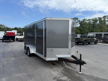 New TX7X16TA2 TEXAS TRAILERS 7' X 16' CARGO / ENCLOSED TRAILER W/ RAMP DOOR & SIDE DOOR