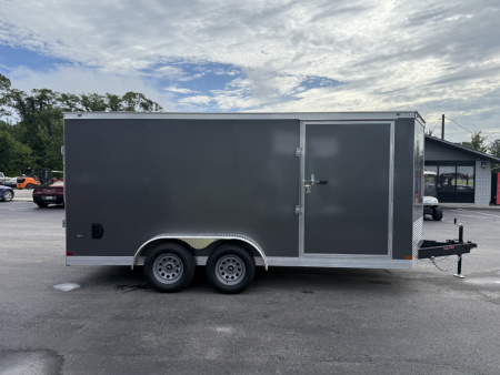 New TX7X16TA2 TEXAS TRAILERS 7' X 16' CARGO / ENCLOSED TRAILER W/ RAMP DOOR & SIDE DOOR