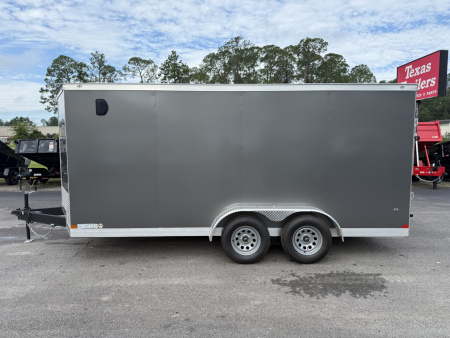 New TX7X16TA2 TEXAS TRAILERS 7' X 16' CARGO / ENCLOSED TRAILER W/ RAMP DOOR & SIDE DOOR