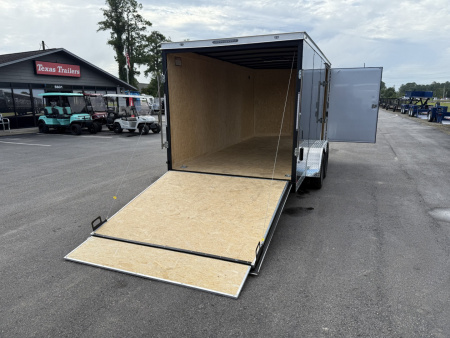 New TX7X16TA2 TEXAS TRAILERS 7' X 16' CARGO / ENCLOSED TRAILER W/ RAMP DOOR & SIDE DOOR