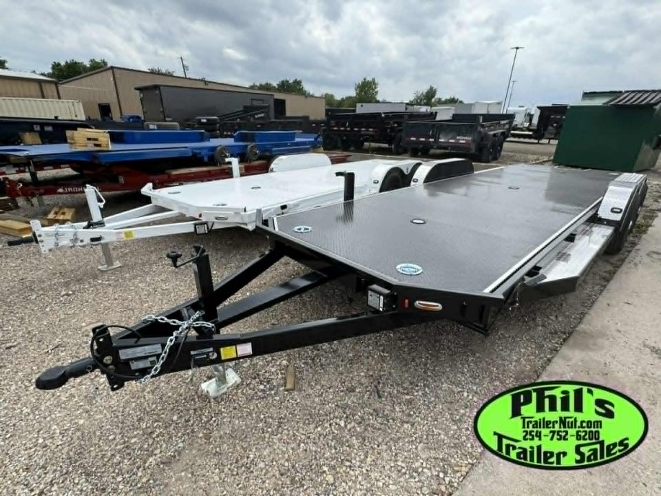 New 102 Ironworks 23' ELIMINATOR CAR HAULER FULL TILT STEEL DECK Tilt Trailer OPEN CAR HAULER
