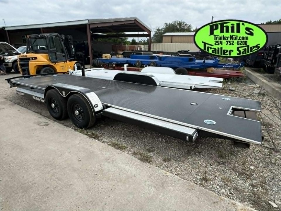 New 102 Ironworks 23' ELIMINATOR CAR HAULER FULL TILT STEEL DECK Tilt Trailer OPEN CAR HAULER