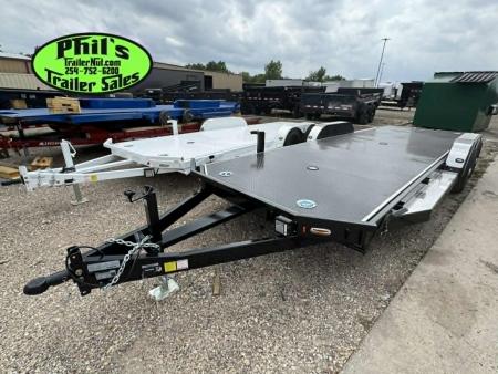 New 102 Ironworks 23' ELIMINATOR CAR HAULER FULL TILT STEEL DECK Tilt Trailer OPEN CAR HAULER