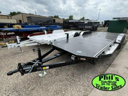 New 102 Ironworks 23' ELIMINATOR CAR HAULER FULL TILT STEEL DECK Tilt Trailer OPEN CAR HAULER